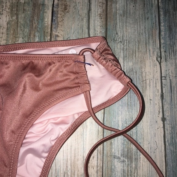 Shade & Shore Shimmer & Tassel Bikini Bottoms - Picture 2 of 6